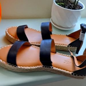 Flat Espadrille Black